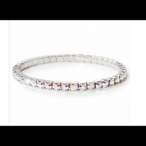 Crystal Aurore Boreale Stretch Bracelet.